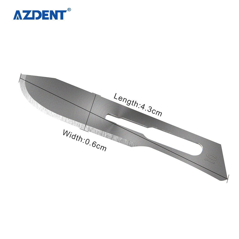 Wholesale/Supplier Price Azdent Stainless Steel Dental Surgical Blades for Sale 10#