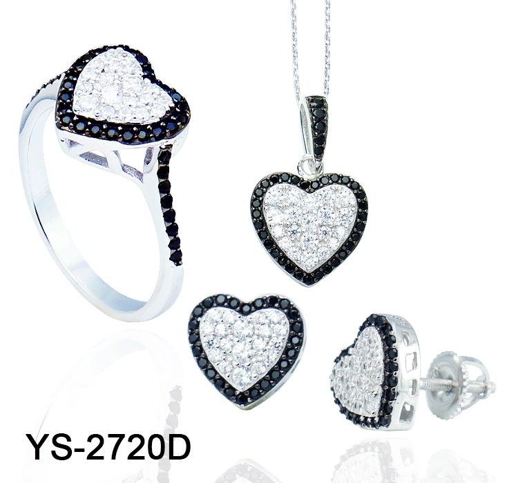 925-х золотистый укладка из серебра в цвет Sterling Silver Fashion Jewelry Micro Набор CZ