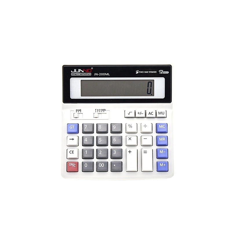 12 bit batería Solar Dual Power Calculadora de escritorio Oficina de negocios Calculadora