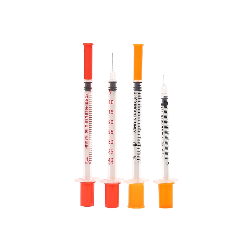 0.3ml/0.5ml/1ml Medical Disposable Insulin Syringe