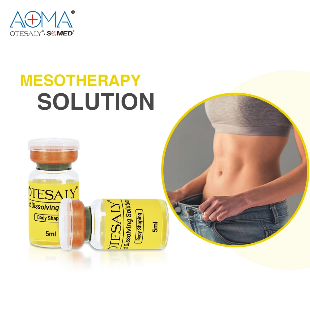 Aoma Otesaly cuerpo Doble Chin cuerpo apretar Solución de Mesoterapia con disolución de grasa Inyección de L-Carnitina vía pistola de Meso