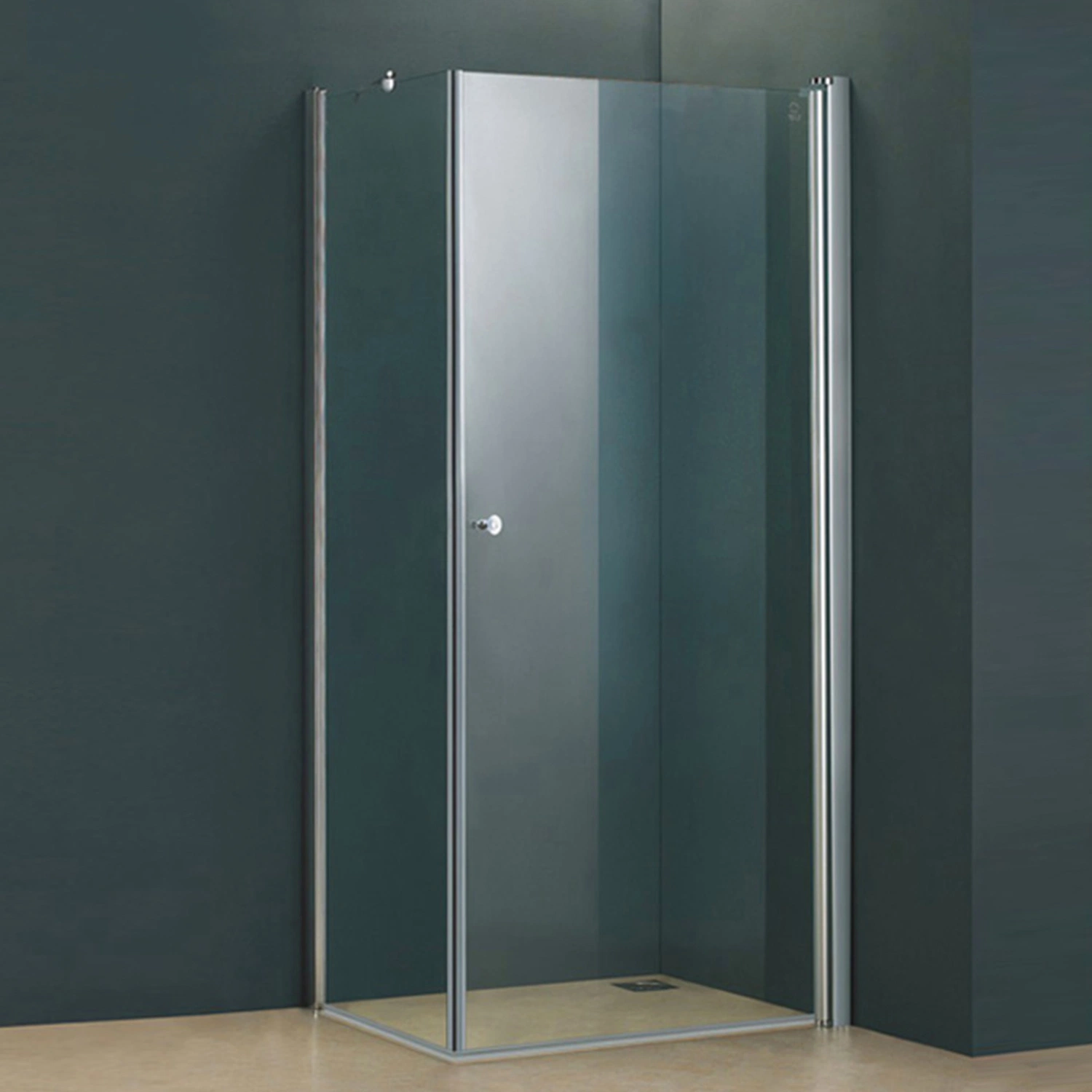 Square Stainless Steel Shower Enclosure Room with 6mm Tempered Glass