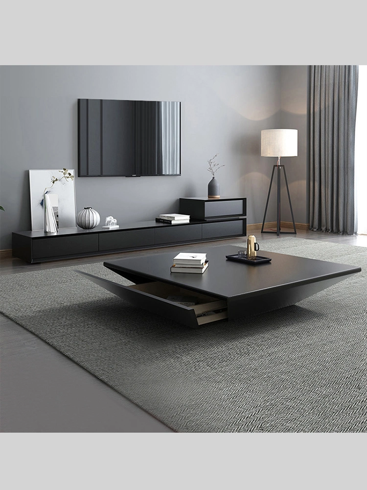 Оптовая торговля черным мрамором, кофейный столик гостиную мебелью современного