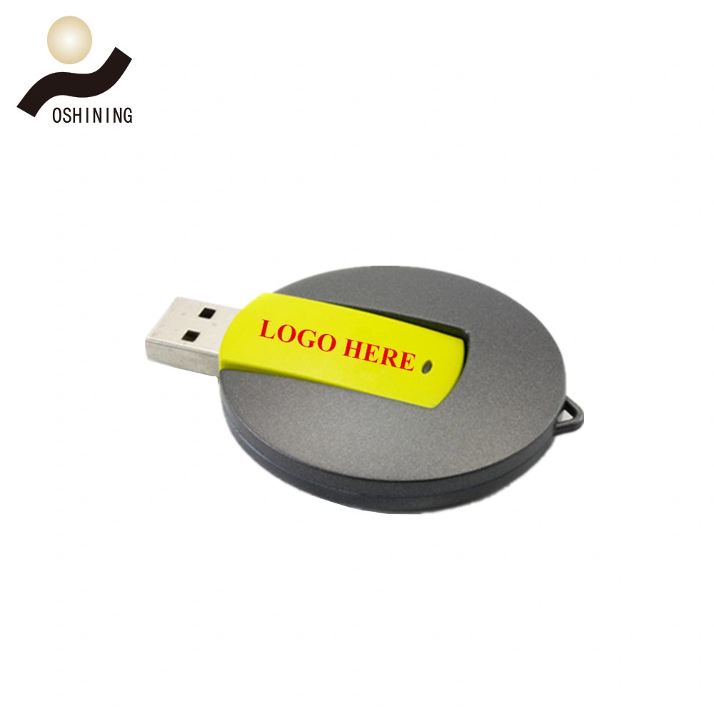 Flat Swivel USB Plastic Momery Disk (USB-037)