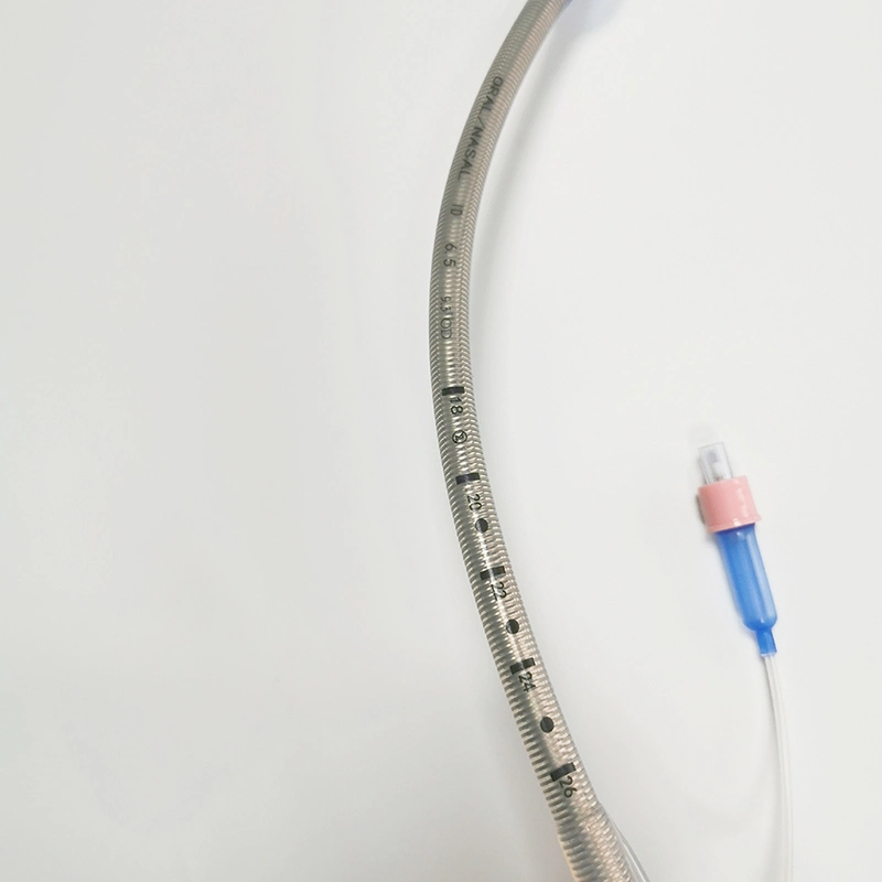 Silicone descartáveis tubo endotraqueal com alto volume de balonete de baixa pressão