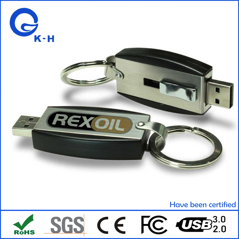 Metal Push and Pull USB 2.0 3.0 Flash Memory Storage 16GB 8GB