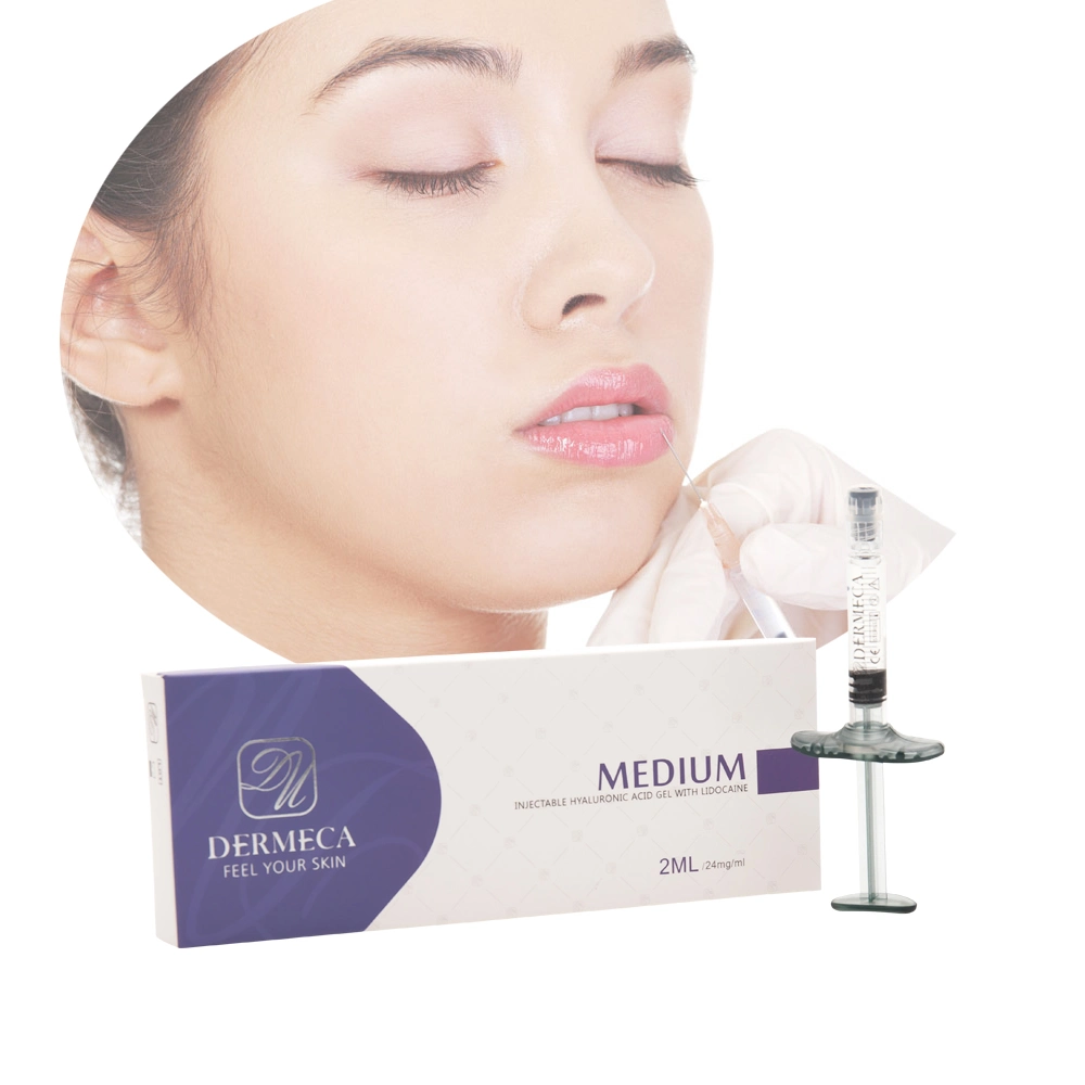 Ácido Hialurónico Inyectable duradera suero Meso Medical hialuronato sódico Gel para labio Injeciton Relleno facial 2ml