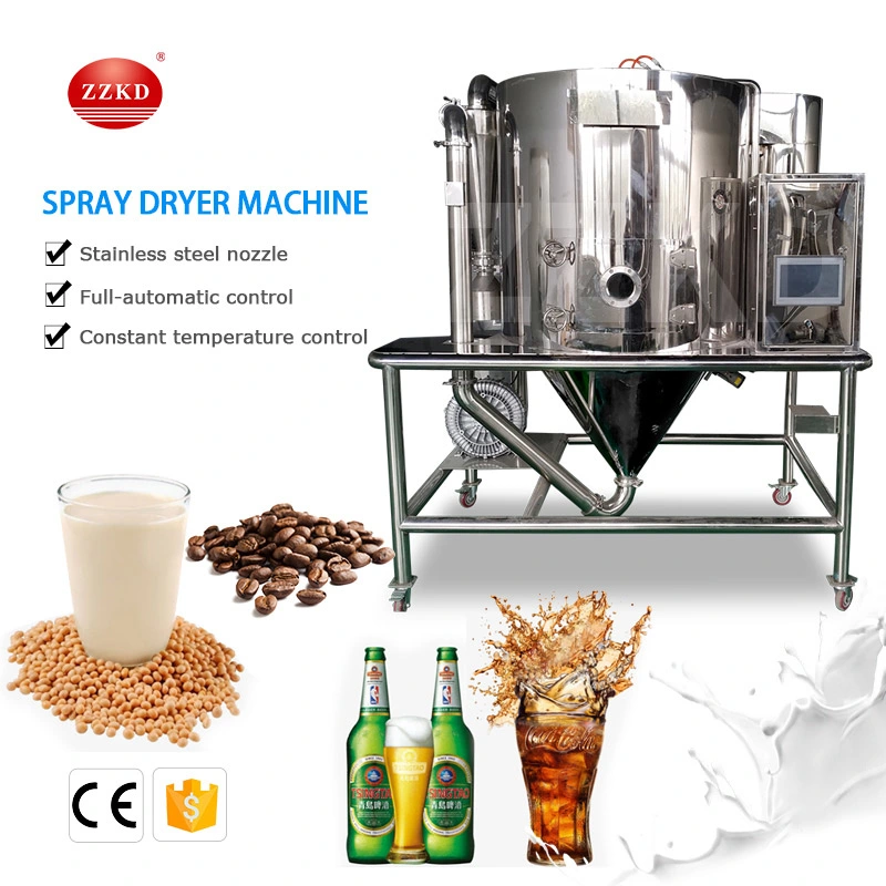 2L 5L 10L Milchpulver Spray Trocknungsmaschine / Düsenstrahl Spray Dryer Preis / LPG Whey Protein Powder Spray Dryer Maschine