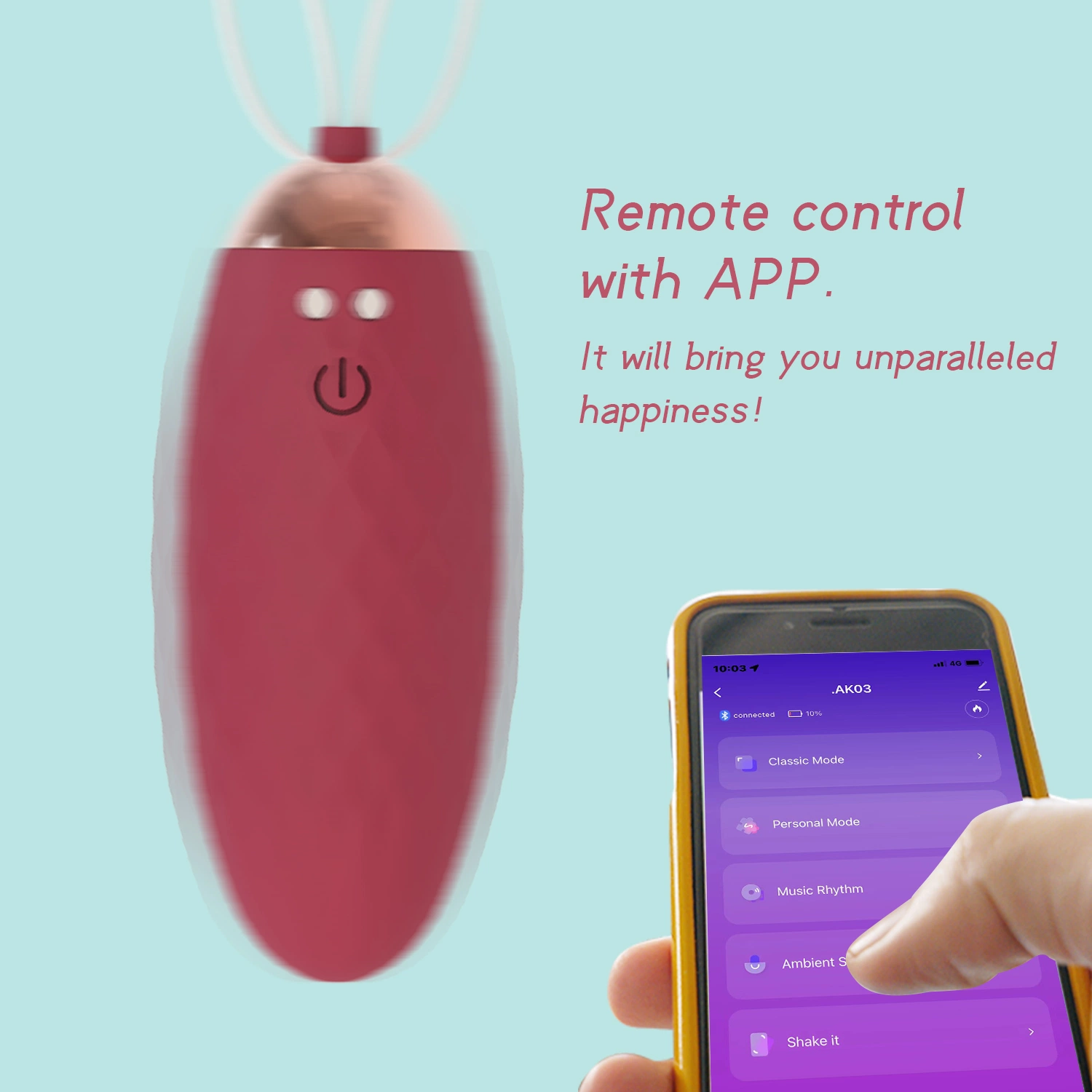 New Design Smart APP Controller Mini Love Vibrating Egg Wireless Remote Control Jump Egg Vibrator for Woman Sex Toy