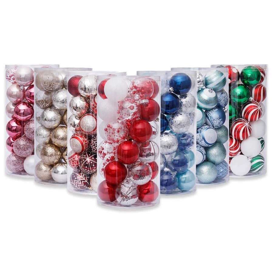 Christmas Tree Hanging Ornaments Ball Plastic Christmas Balls Navidad Baubles Christmas Decorations Supplies