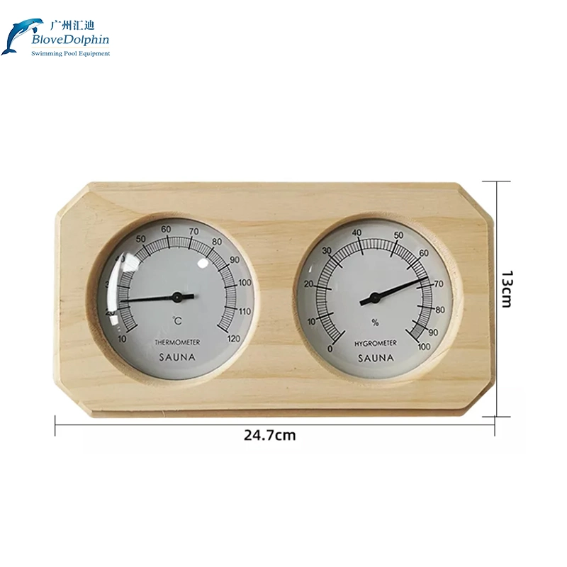 Sauna Thermohygrometer Wooden Mechanical Thermohygrometer