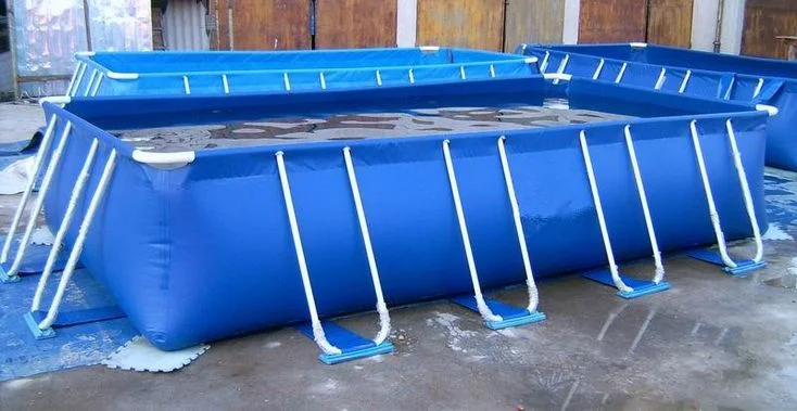 Tanques plegables de cultivo de peces de PVC para piscifactoría de camarones