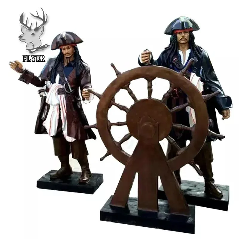 Resin Craft Movie Pirate Ship Resin Figure Pirate Sculpture