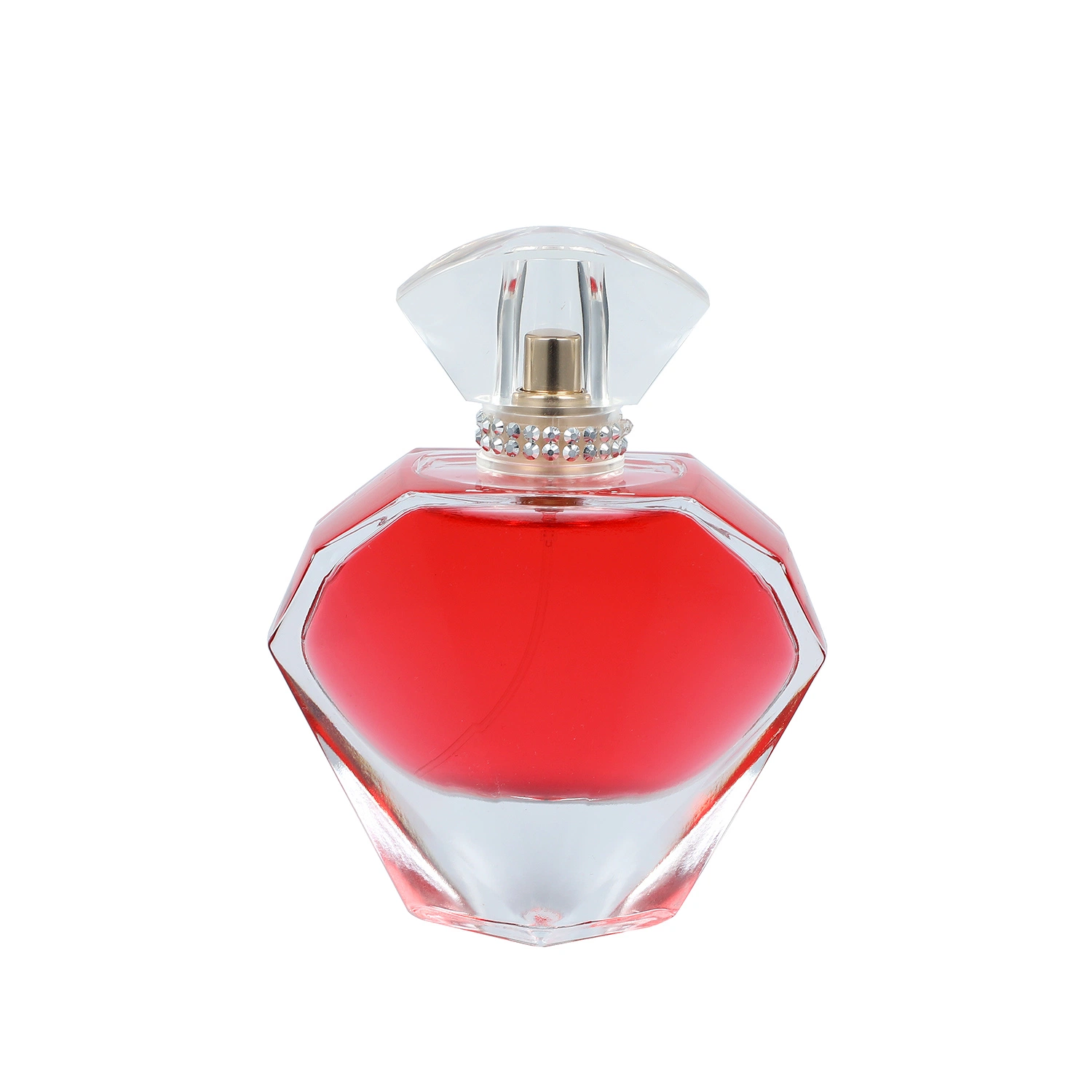 Free Samples Luxury 30ml 50ml 100ml Frosted Heart-Shaped Glass Mist Spray Perfume Bottle with Surlyn Cap