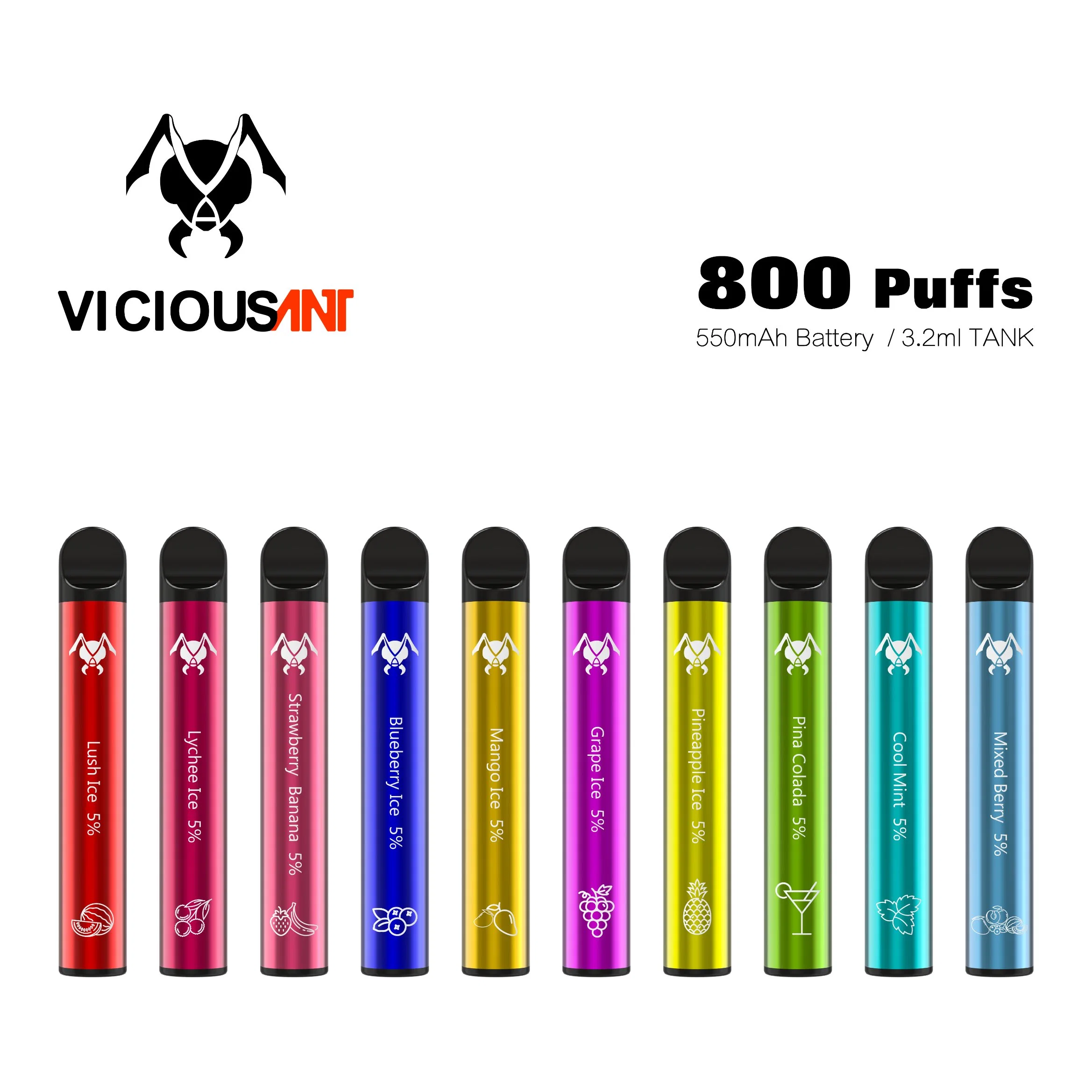 Disposable/Chargeable 800 Puffs Vape Pod Pen Style Vaporizer Wholesale/Supplier Plus Vape E Cigarette