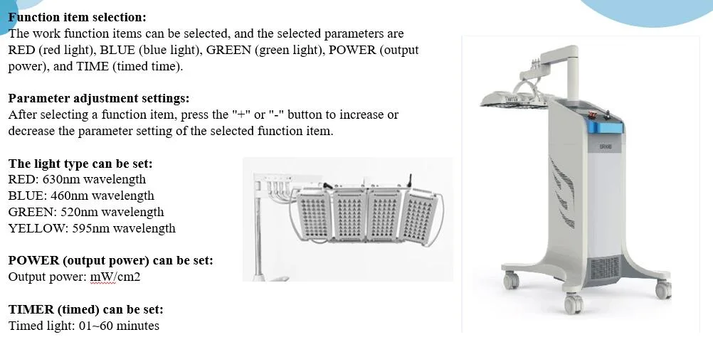 LED PDT Skin Beauty Machine for Skin Rejuvenation Acne Removal