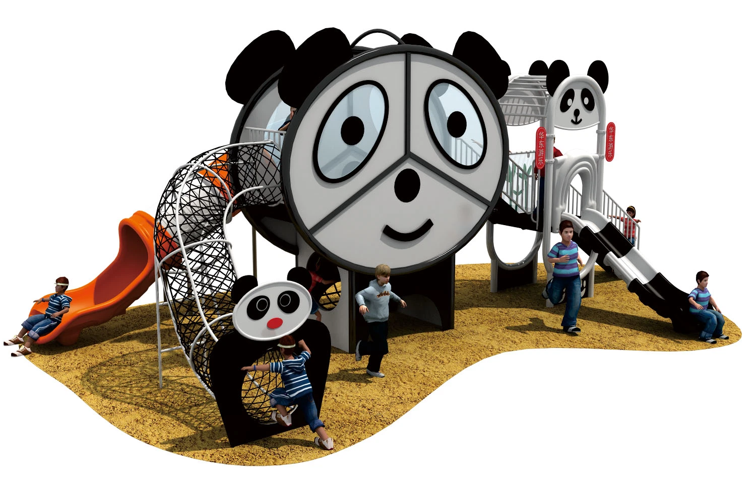 Combinación de deslizamiento de malla de perforación de cabeza gigante serie Panda