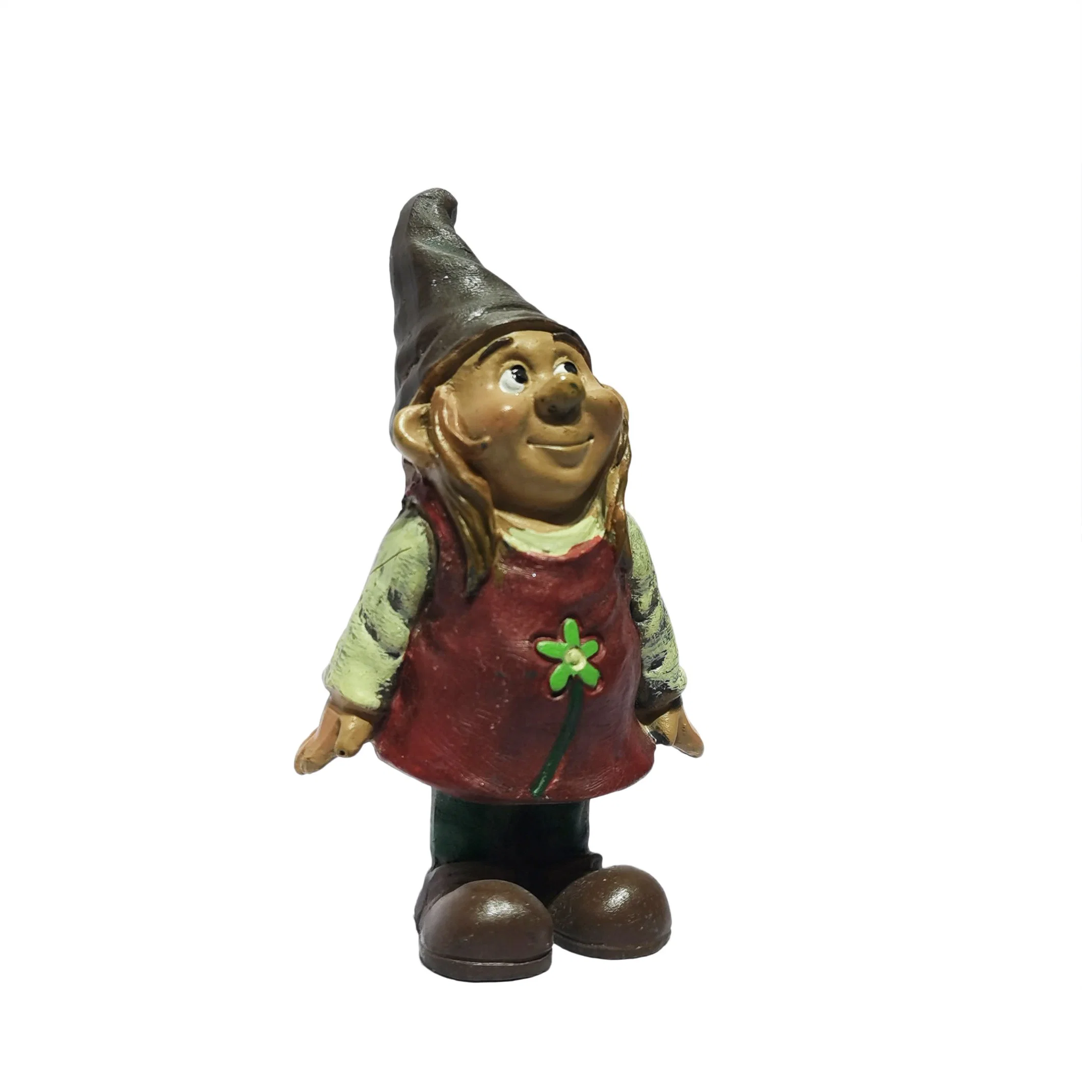 Decoração de jardim de esculturas Gnome Embarcações de resina Bonitinha o Gnome Figurine Estátua