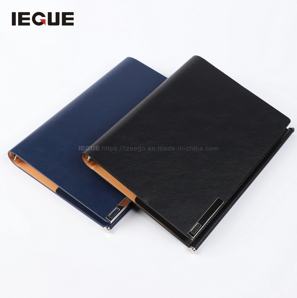 Custom PU Leather Budget Binder Office Supplies with Metal Corner Notebook Planner