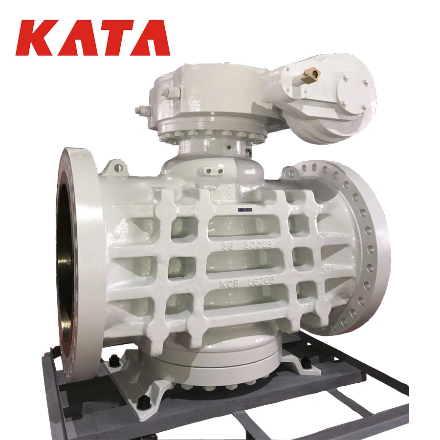 Kata API6d Inverted Sleeve Type Soft Sealing Plug Valve 3" 600 Wcb Body