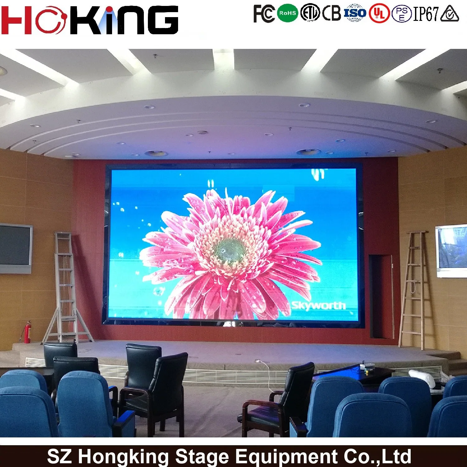 P5 Indoor Full Color LED Display Module Installation LED Wall