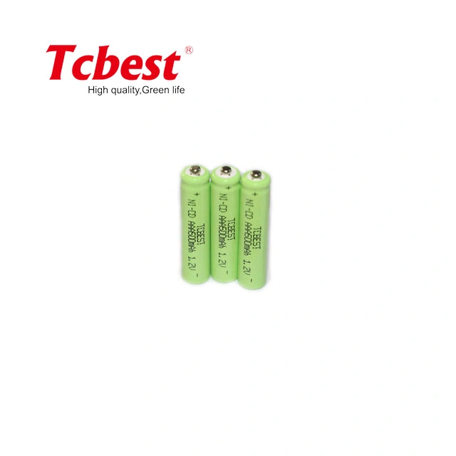 Tcbest Customized Wiederaufladbare 7,2V 400mAh Ni-CD/NiCd AAA-Batterie für Notlicht OEM akzeptiert