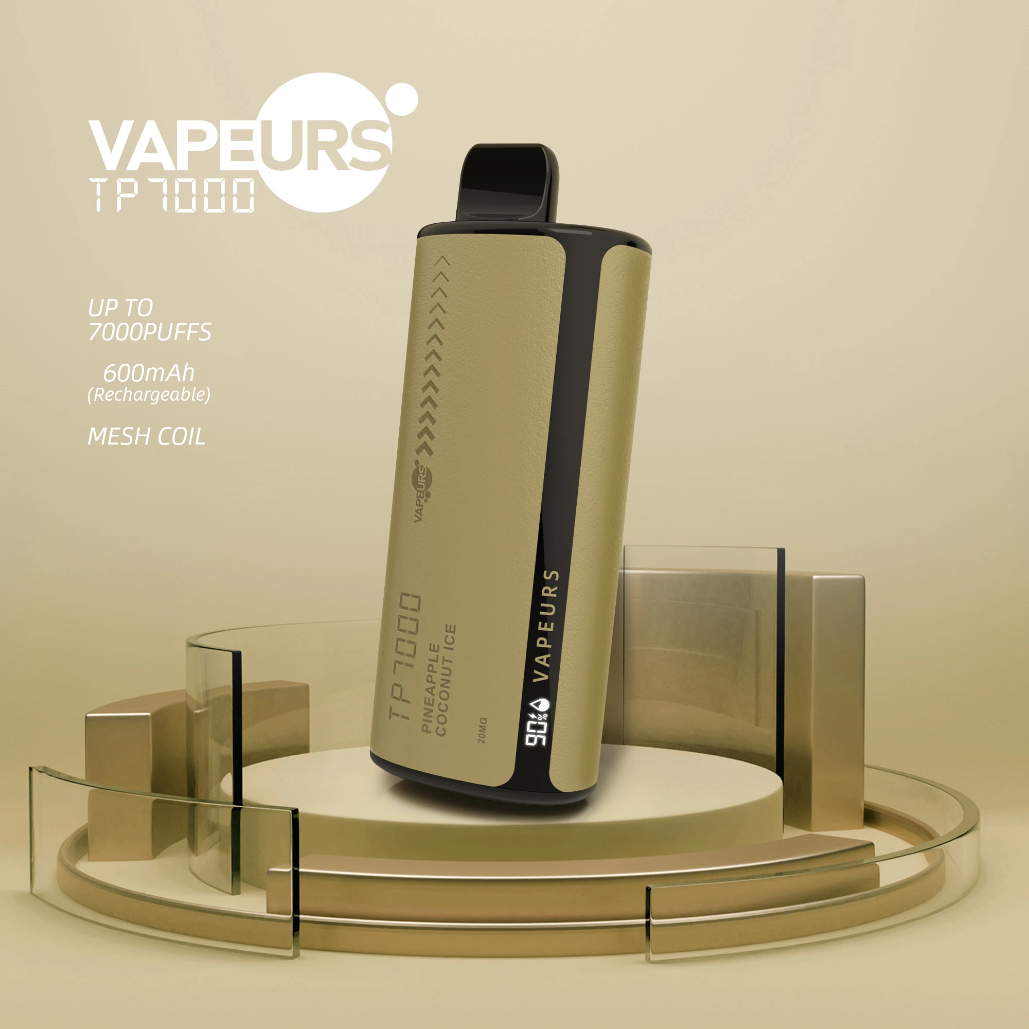 Nueva Pod de luz alta vPro poco Tornado 7000 8000puffs desechable VAPE Pen Mayoreo E Cigarette