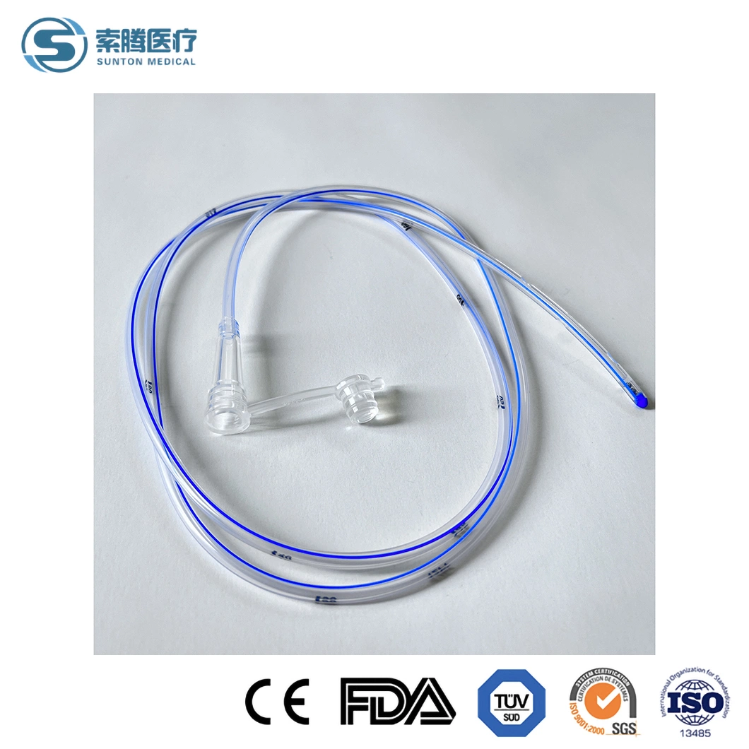 Sunton Purple Colour Code Medical Feeding Tubes OEM Customized Silicone Gastrostomy Feeding Tube Supplier Quality China Childhood Extension Feeding Tube