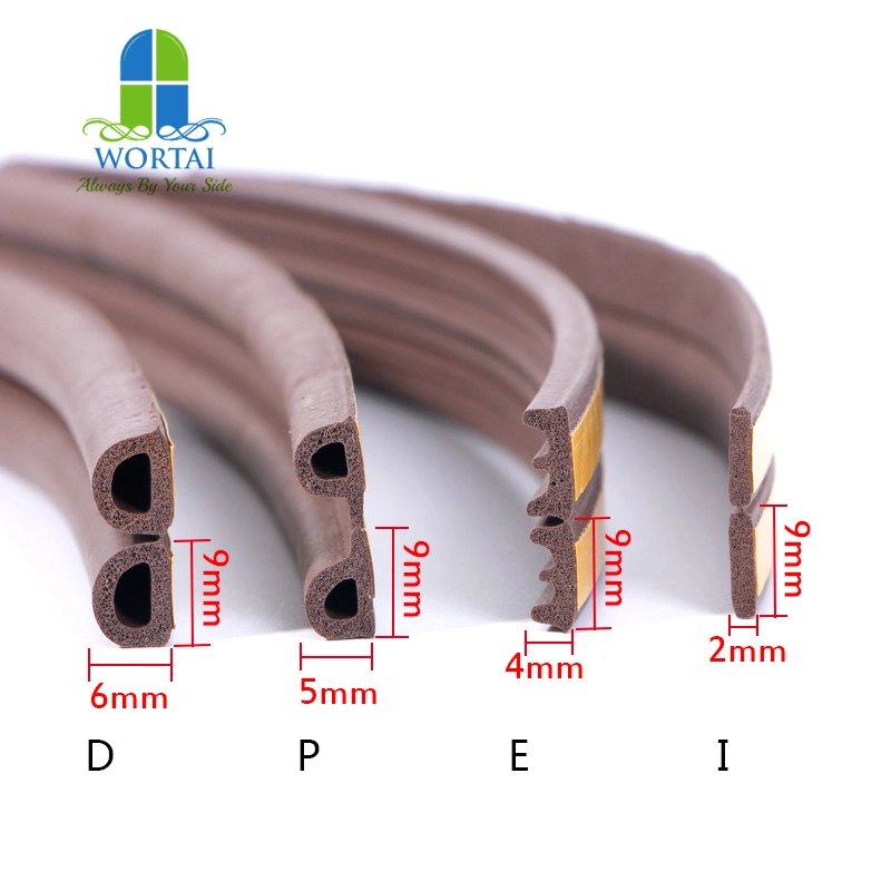 Door Weatherstrip EPDM Foam Gasket Sealing Strip with Self Adhesive Tape