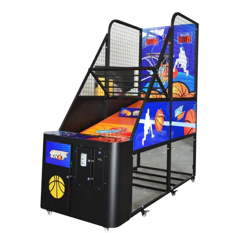 Fornecedor de Guangzhou Diversões interior clássico com moedas Street Crazy Hoop Basquete máquina de jogos de tiro