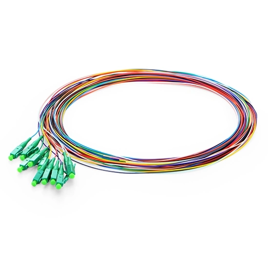 LC OS2 seul mode de direction Unjacketed couleur 12 amorce en fibre optique