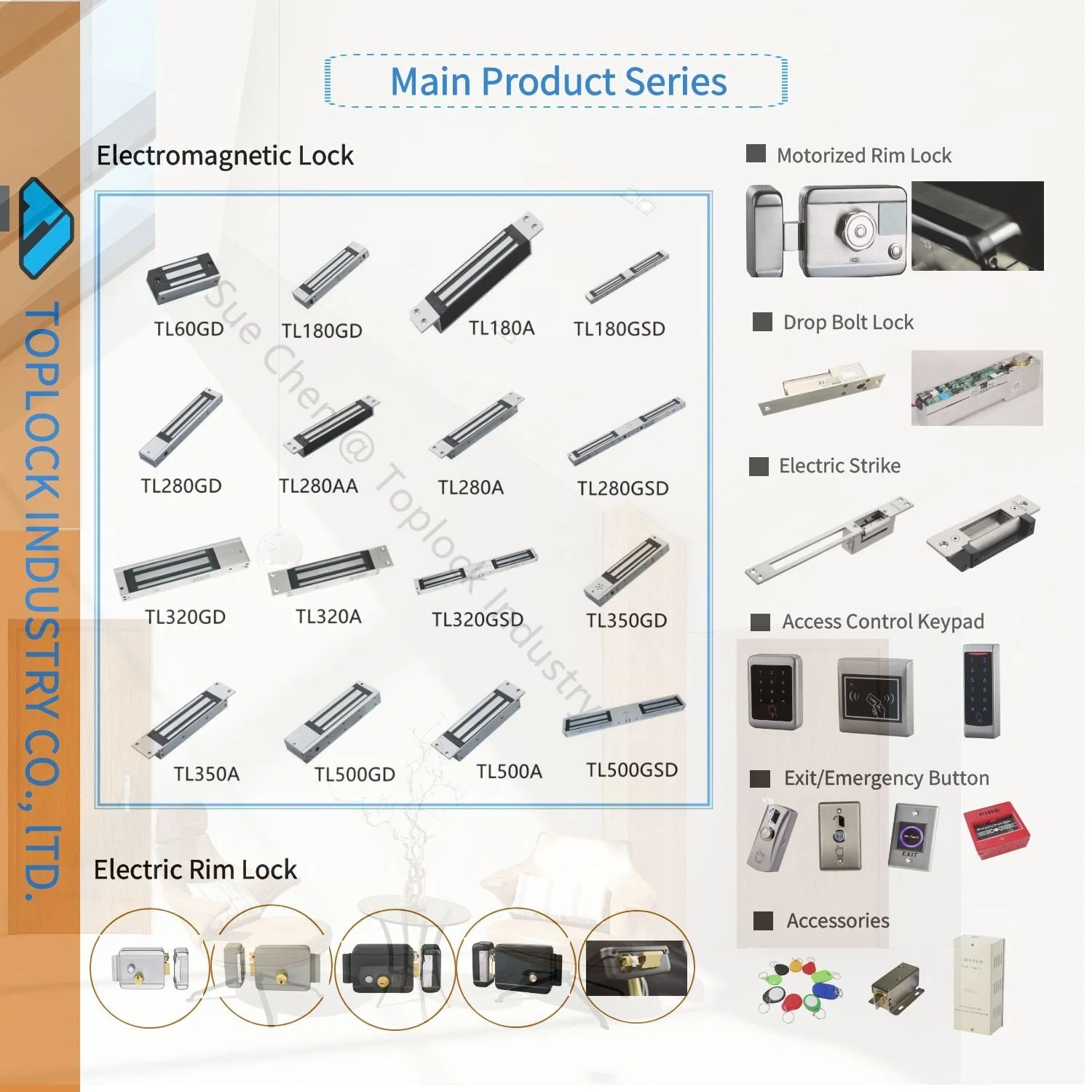 Manufacturer Direct Sale 320kg X2 (1400lbs) Holding Magnetic Electronic Lock for Double Door