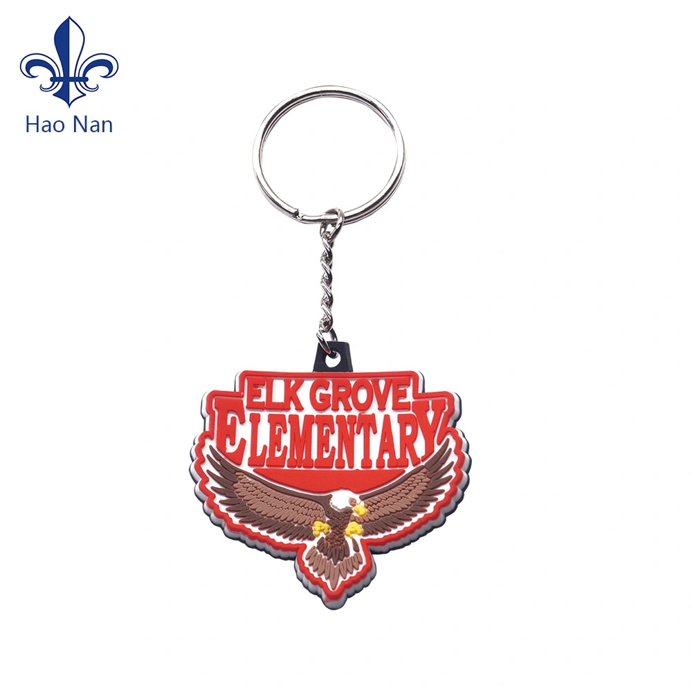 Wholesale/Supplier Embossed PVC Logo keychain for Promotional