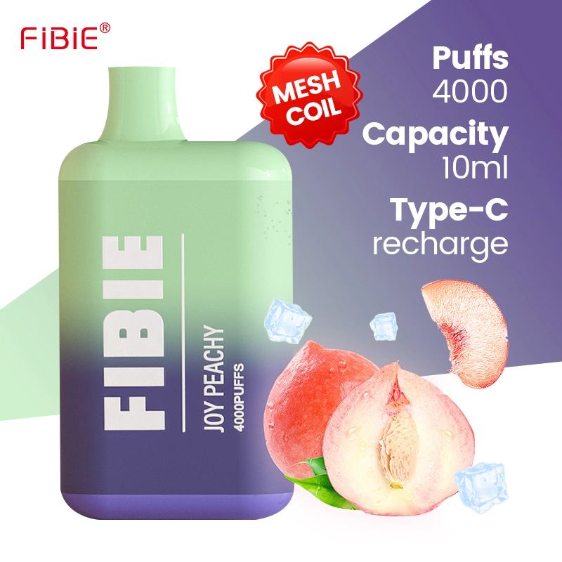 2022 Fibie Vaporizer Tienda en línea 10ml cartucho prellenado 4000puffs desechable Cigarrillo electrónico