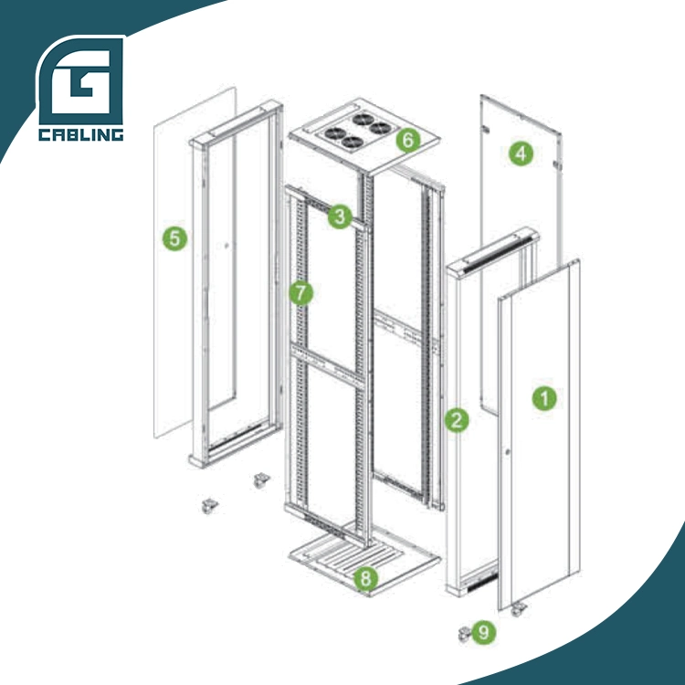 Gcabling 24u to 47u 600 Width Data Rack Server Cabinets Network