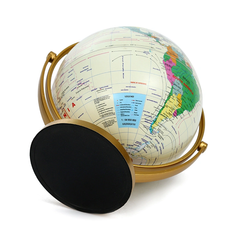 High-Precision Teaching Aids Illuminated Stand - 13 Inch Tall World Globe