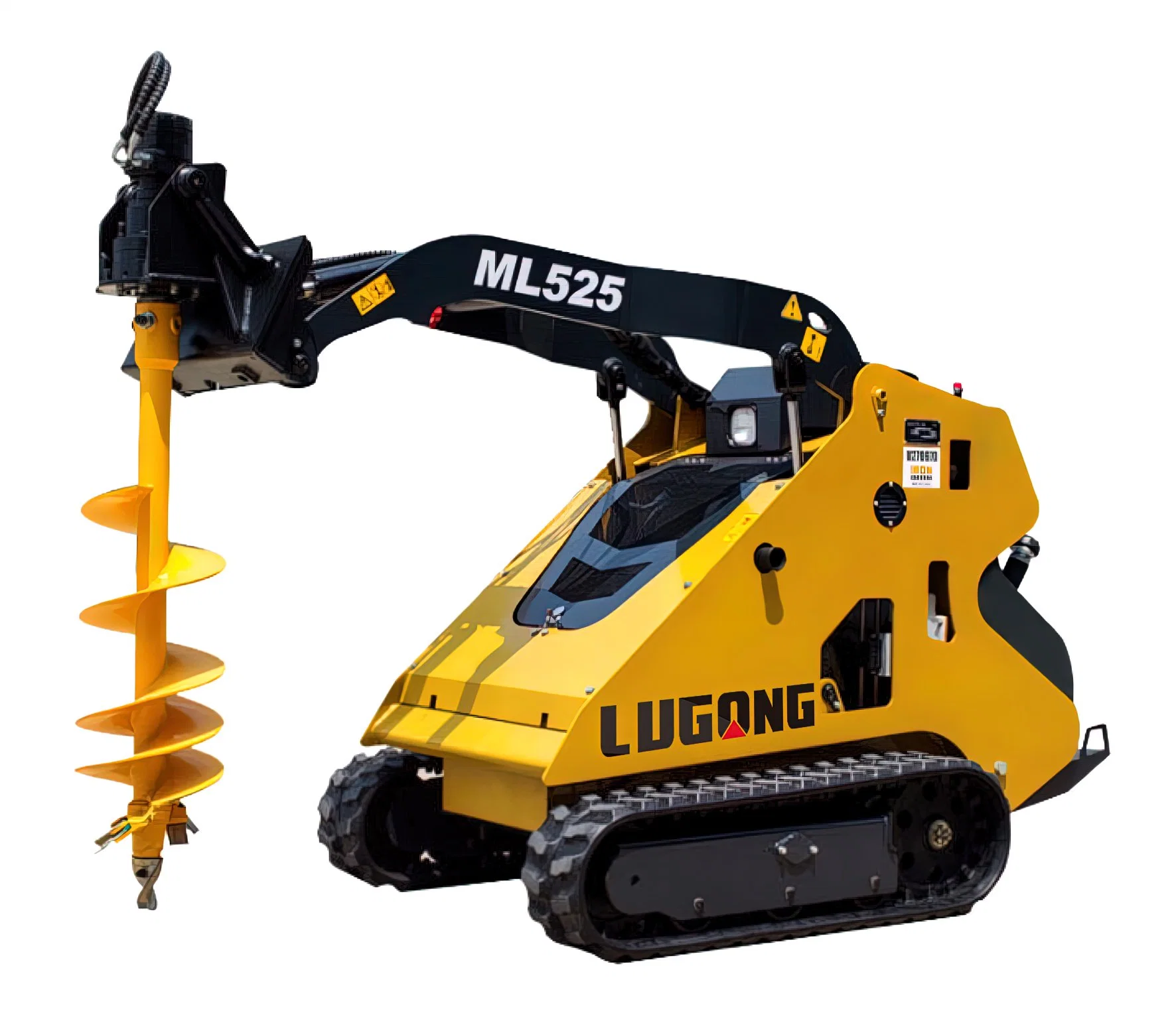 China Lugong Lm525 Mini Hydraulic Cylinders Loader Skid Steer with Shovel for Farm CE EPA