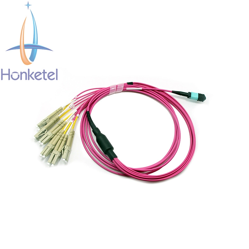 Connecteur MPO LC/SC/FC/St cordon de raccordement câble Harnessfanout monomode Fibre optique Cordon de raccordement MPO