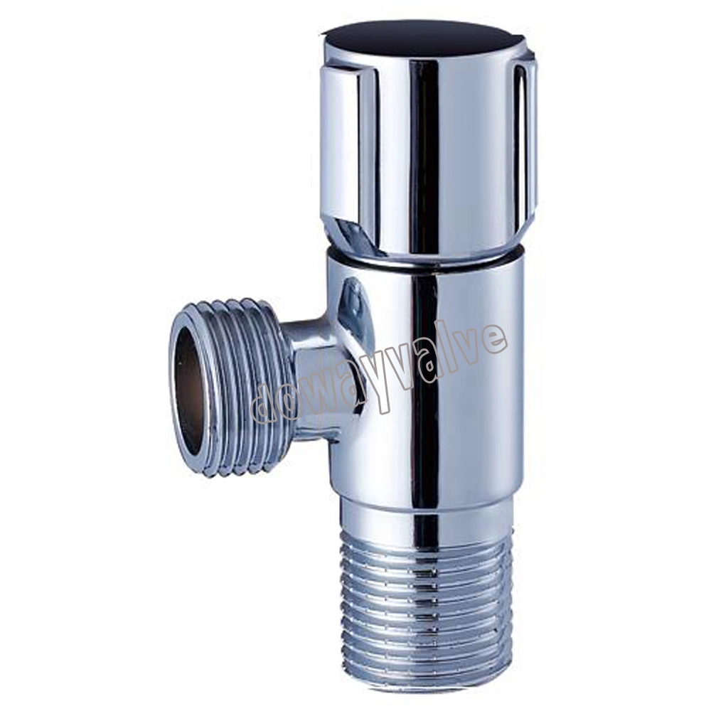 Polish and Chrome Plated Zinc Alloy Handle Brass Angle Valve