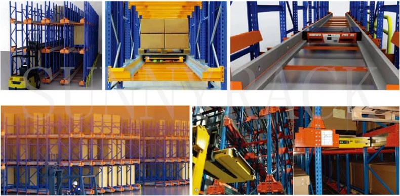 Durable Warehouse Shelf Storage Heavy Duty Radio Shuttle Pallet Racking System