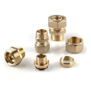 High Performance Brass Fitting Sanitary Furniture Pipe Coupling Tee for Water System