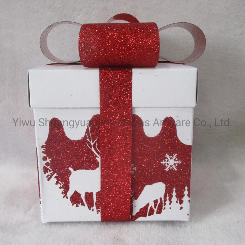 Christmas Paper Gift Box Set for Holiday Wedding Party Decoration Supplies Hook Ornament Craft Gifts