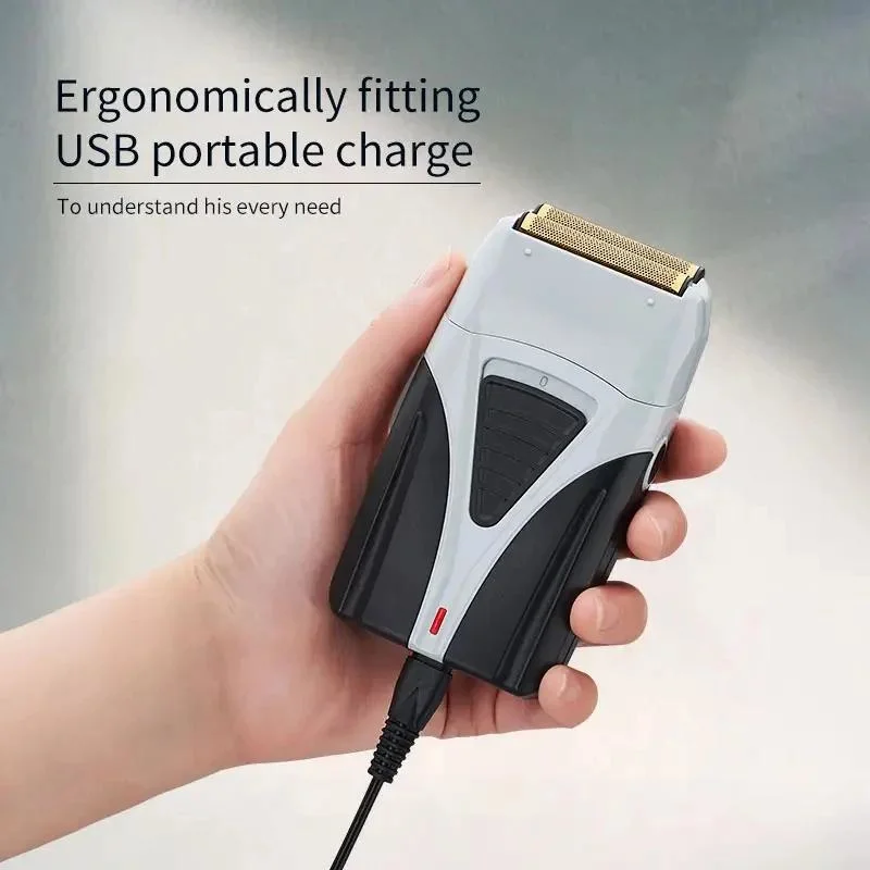 Professional Barber Balded Head Face Shaving Portable Charging Base Afeitadora Electric Foil Shaver