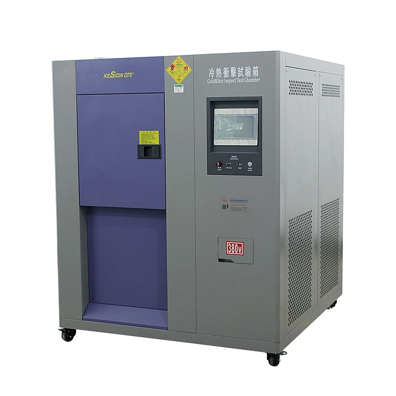 غرفة اختبار التأثير الساخن والبارد القابلة للبرمجة / اختبار الأجهزة الإلكترونية معدات اختبار المواد الكيميائية / الماكينات