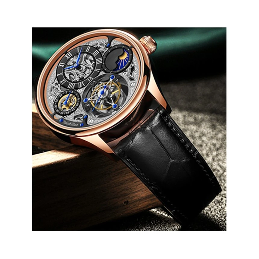 Mayorista/Proveedor Acero inoxidable Tourbillon Deporte Hombre de Ocio Relojes mecánicos de lujo