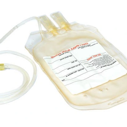 Suministros médicos de la bolsa de sangre transfusión estériles desechables Fabricación
