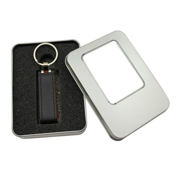 Happy Holidays Logo Printing Leather USB Flash Drive