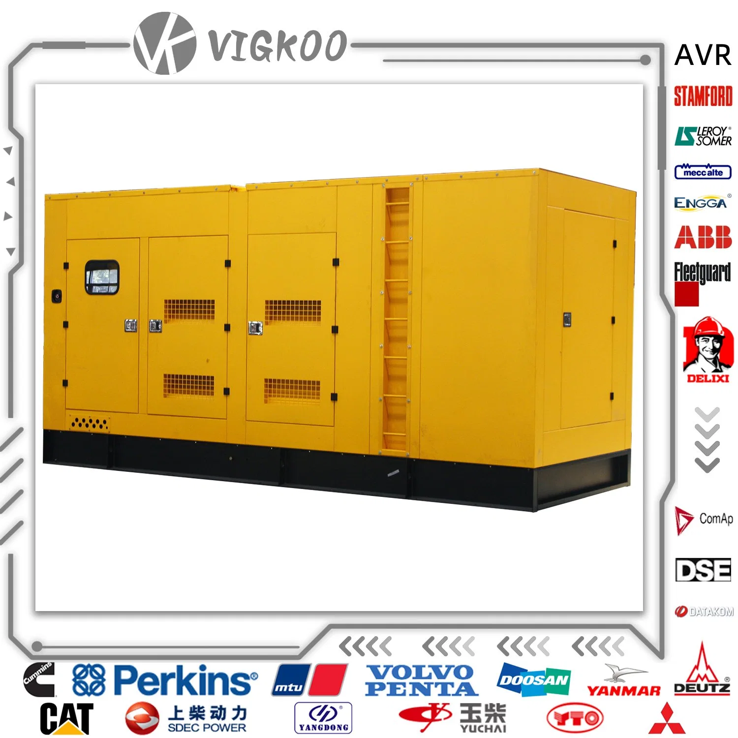 Electric Silent Type 10 kVA to 4000 Kw Diesel Power Generation