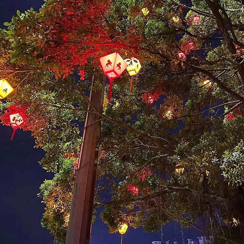 Festival du printemps chinois traditionnels palais lanternes décoratifs sel Crystal Palace Voyant DEL de la pendaison arbre lampe décorative lampe