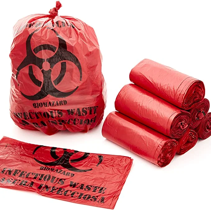 Bolsas de residuos médicos bioplástico Compostable bolsas de basura de la bolsa de residuos médicos